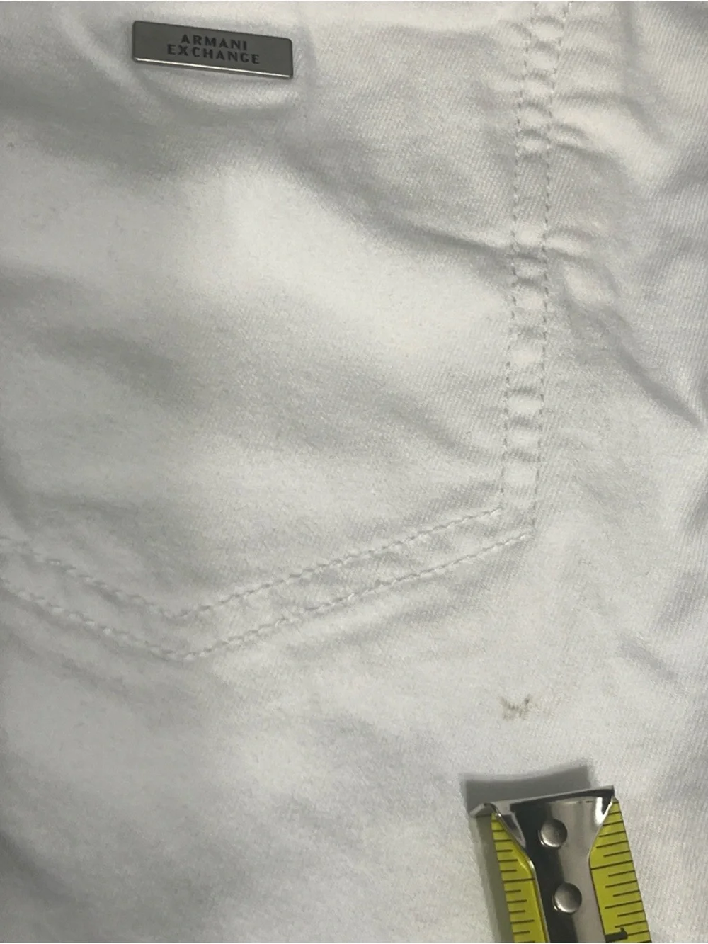 Armani Exchange A|X J27 Men's White Skinny Biker Stretch Jeans 32x30. See Pics